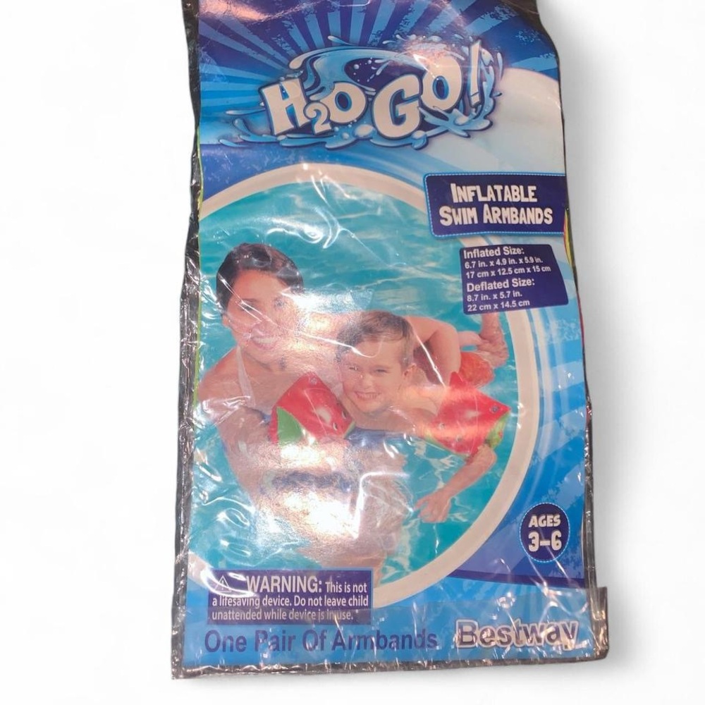 H2O GO! Inflatable Swim Armbands - Watermelon design